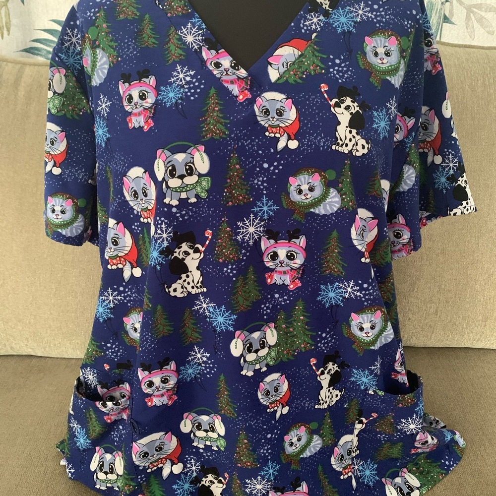 Holiday Scrub Shirt
